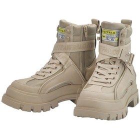 Resim Oxford Klasik Kadın 1622065 Buffalo Aspha Com1 - Vegan Nubuck/nylon - Beige Bej 