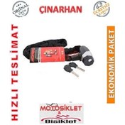 Resim Motosiklet Halat Kilit 6 Mm x 120 Cm Uzunlukta Zhongli Zoli N11.2956 