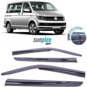 Resim Vw Transporter T5 T6 Cıtyvan 2003-18 Sunplex Sport Style Cam Rüzgarlığı Bt 4lü 