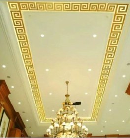 Resim Labirent Bordür 60 Adet 7x7 Plexi Dekoratif Ayna Gümüş Antre Bord Gümüş 