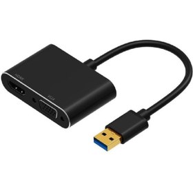 Resim güven sistem Usb 3.0 To Vga/hdmı Video Adapter Çevirici Dönüştürücü 