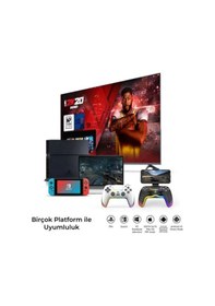 Resim Lobo Ps4 Kol Kablosuz Gamepad Oyuncu Kol /çift Titreşim Eksenli Rgb Mod/ps4/switch/pc/androd/Apple Uyumlu iPhone 