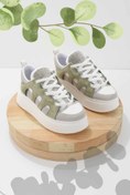 Resim Bambi Gri Yeşil Süet Kadın Sneaker K01545003802 