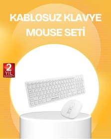 Resim Tek Kablosuz Klavye Mouse Takımı - Ergonomik, Sessiz Ve Enerji Tasarruflu Najmaddin 