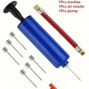 Resim Elmpaly 10 Adet Manuel Şişirme Pompası Hortumu - Taşınabilir Basketbol Futbol Voleybol Pompası Dayanıklı Pp Mavi 