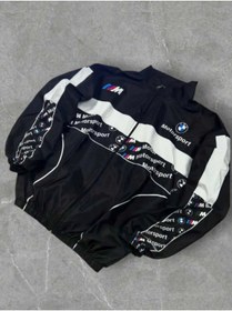 Resim m.baba BMW ///M Oversize Retro Unisex Ceket / Yağmurluk 