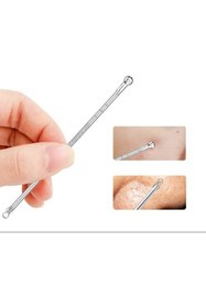 Resim Genel Markalar 4 Parça Kutulu Paslanmaz Çelik Sivilce Akne Siyah Nokta Temizleme Komedon Aleti Gümüş Renk 