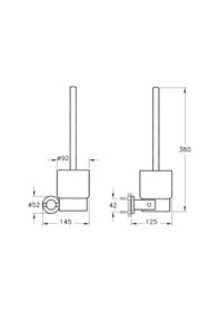 Resim VitrA Ilia Tuvalet Fırçalığı Krom A44384 