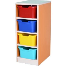 Resim Edutoys 4 Plastik Çekmeceli Dolap 