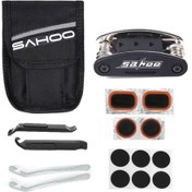 Resim Wineen Taşınabilir Dağ Bisikleti Tamir Aletleri Seti Çok Amaçlı Acil Lastik Tamiri İçin Bisiklet Tamiri Çok İşlevli Bisiklet Tamir Alet Seti Çantalı Bisiklet Bakım Aleti Çok Renkli 