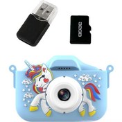 Resim Eternal Luck X6S X5S Sevimli Hd Dijital Unicorn Hd Çocuk Kamerası 