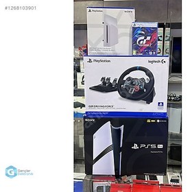 Resim PS5 PRO + G29 Direksiyon + Disk Sürücü + Gran Turismo 7 + TAKAS 