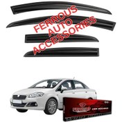 Resim Fiat Linea Ferrous Cam Rüzgarlığı 4lü Set 2007 2020 
