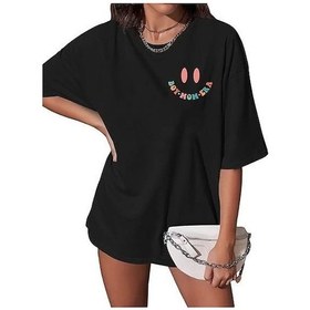 Resim Ge Ticaret Bisiklet Yaka Kısa Kol Baskılı T-shirt - Siyah SIYAH 