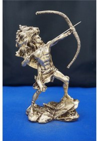 Resim Herkül Antik Yunan Kahramanı Heykeli- 27 Cm Herakles Biblo Ev Ofis Hediyelik Altın 