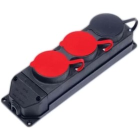 Resim REWEL 2 Trifaze 1 Monofaze Kauçuk Duvar Prizi 325058 