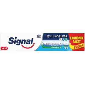 Resim Signal Koruma Diş Macunu 3'lü 120 Ml 
