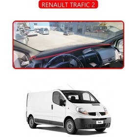 Resim Renault Trafıc 2torpido Koruma Halısı Kırmızı Kenar 