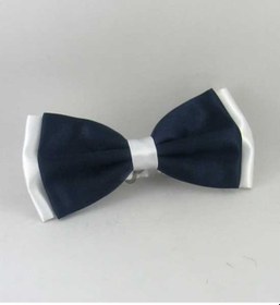 Resim Beyaz Garnitürlü Lacivert Saten Papyon - GP-35 Lacivert 