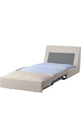 Resim IKEA Bej Konforlu Kanepe - Yataklı Tekli Koltuk 