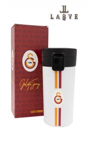 Resim Galatasaray LİSANSLI 8 SAAT SICAK 400ML ÇELİK TERMOS HEDİYE KUTUSU 