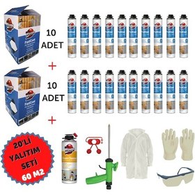 Resim Poliüretan Termal Yalıtım Sprey Köpük 20adetx930gr 