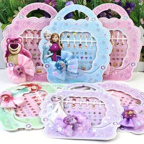 Resim DISNEY Ürünleri - Frozen'ın Elsa, Anna ve Ariel Denizkızı Temalı Saç Tokası ve Tırnak Süslemeli Çıkartma Seti, Arkadaşlar ve Aile İçin İdeal Doğum Günü Hediyesi 