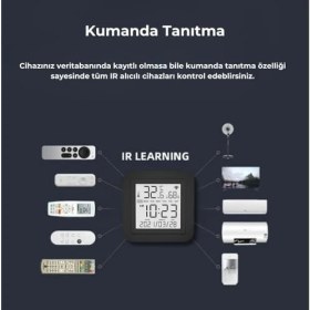 Resim Uyumlu Ekranlı ve Sensörlü Wifi Ir Kumanda 