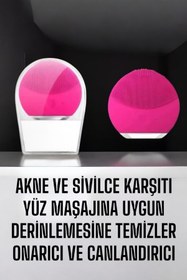 Resim ESF3 Yüz Temizleme Aleti Genç Görünüm Sağlayan, Kan Dolaşımını Hızlandıran, Kablosuz Ve Taşınabilir 