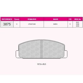 Resim Qcb Fren Balata Arka Tel Delıklı Mazda 323 Vı Bj 1.4i 16v 1998-2004/ 1.5i 16v 1998-2004/ 1.6i 1998-2004/ 2.0i 1998-2004/ Mazda 6 Gg,gy 2.0i 2002-2 