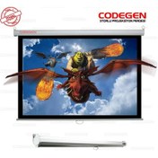 Resim Codegen Ax-18 Storlu Projeksiyon Perdesi 180x180 Arkası Siyah Fonlu - Duvar/tavan Asılabilir 