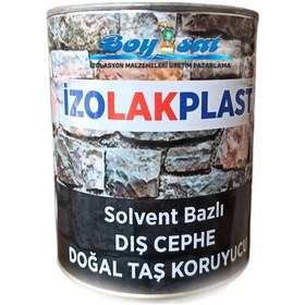 Resim İzolak Plast Solvent Bazlı Dış Cephe Doğal Taş Verniği 1 Kg 