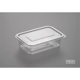 Resim Gold ambalaj Plastik Sızdırmaz Kap 750 Gr Cc Kullan At Tek Kullanımlık Plastik Kapaklı Kase 50 Adet 