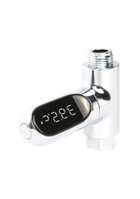 Resim Createtech Led Ekranlı Ev Su Duş Termometresi - Kendinden Elektrik Üreten Su Sıcaklık Ölçer Bebek Bakımı 