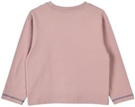 Resim Erkek Bebek Uzun Kollu Bisiklet Yakalı Baskı Detaylı Pembe Tişört 12-18 Ay (80-86 cm) 