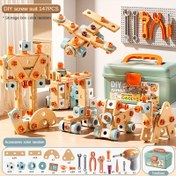 Resim Çocuklar için STEM Öğrenme Aracı Kiti, Tornavida ve Somun Anahtarı - Elde Yapılan Mekanik Bulmacalar, Yapı Taşları ve Eğitici Oyuncaklar, Erkek ve Kız Çocukları İçin, İnce Motor Becerilerini ve Sorun Çözme Yeteneklerini Geliştirir, Etkileşimli Oyun Zamanı, Renkli Yapı Taşları, Kutu Tasarımı 