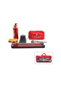 Resim 2li Set 4 Gen Çanta 7pcs + 38pcs Oto Trafik Seti + İlk Yardım Seti Yangın Tüpü 1kg 2pcs Reflektör Be 