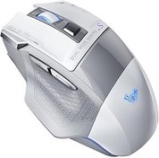 Resim Aula SC550 Çift Modlu 4800DPI 7 Tuşlu Makrolu 2.4GHz Kablosuz ve Kablolu Şarj Edilebilir Optik RGB Oyuncu Gaming Mouse Beyaz 