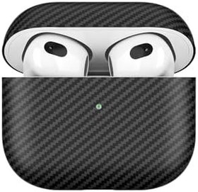 Resim UnDePlus Airpods 3. Nesil ile uyumlu Kılıf 600D Karbon Fiber Yapılı Kulaklık Kılıfı 43 