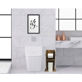 Resim Bk Home Doğal Masif Ahşap Tuvalet Kağıtlığı Ve Dekoratif Ahşap Si (551052495) 