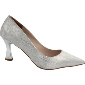 Resim Prego (Park Moda) Kadın Stiletto Ayakkabı Gumüş 