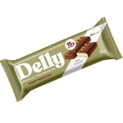 Resim DELLY Muz Aromalı, Çikolata Kaplı, Yüksek Proteinli Bar 40g 