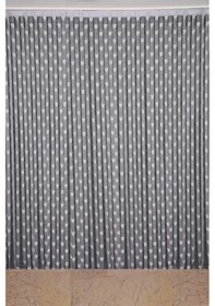 Resim Kalpli Model Gri Renk İp Perde Hazır İp Perde 300 270 Gri 