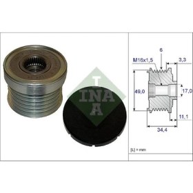 Resim Alternator Rulmanı Bmw E81 E87 E30 E46 E90 E91 E92 E60 E64 E65 E84 E83 E70 E86 