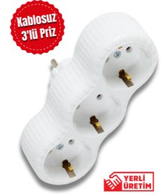 Resim Tntech Golyat 3'lü Priz Topraklı Priz Çoğaltıcı Kablosuz 9272 
