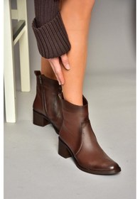 Resim Fox Shoes T654043803 Kahverengi Hakiki Deri Kadın Bot Kahverengi 