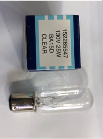 Resim 130v 25w Ba15d Clear Lamba 