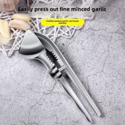 Resim Premium Alüminyum Alaşımlı Sarımsak Presi - Manuel, El Tipi Sarımsak Ezici ve Kırıcı, Ergonomik Koluyla Dayanıklı ve Temizlemesi Kolay, Ev Mutfak Kullanımı İçin İdeal, Sarımsak Ezici 