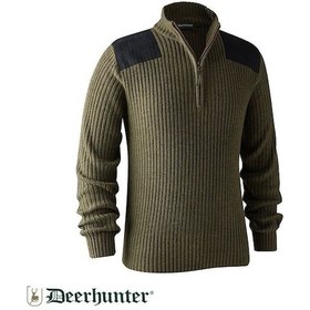 Resim Deerhunter Rogaland Yarım Fermuarlı Yeşil Kazak S Yeşil 