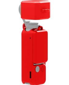 Resim Djı Osmo Pocket 3 Puluz 3'ü 1 Arada Silikon Kapak Kılıfı Seti Kırmızı İçin 